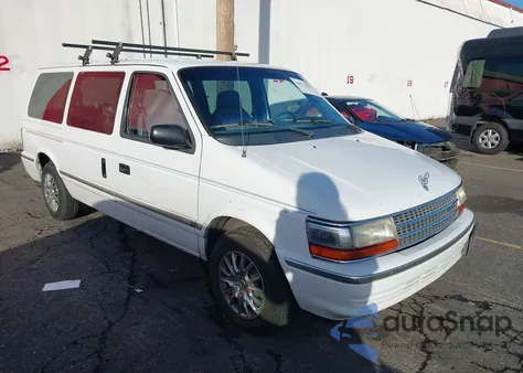 1993 Plymouth Grand Voyager Se из США, поврежденный, VIN 1P4GH44RXPX514314